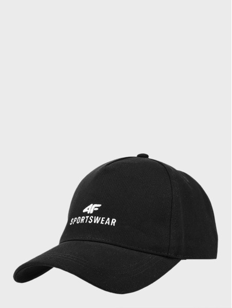 4F Czapka z daszkiem L24 ACABU266 Unisex Czarna S/M