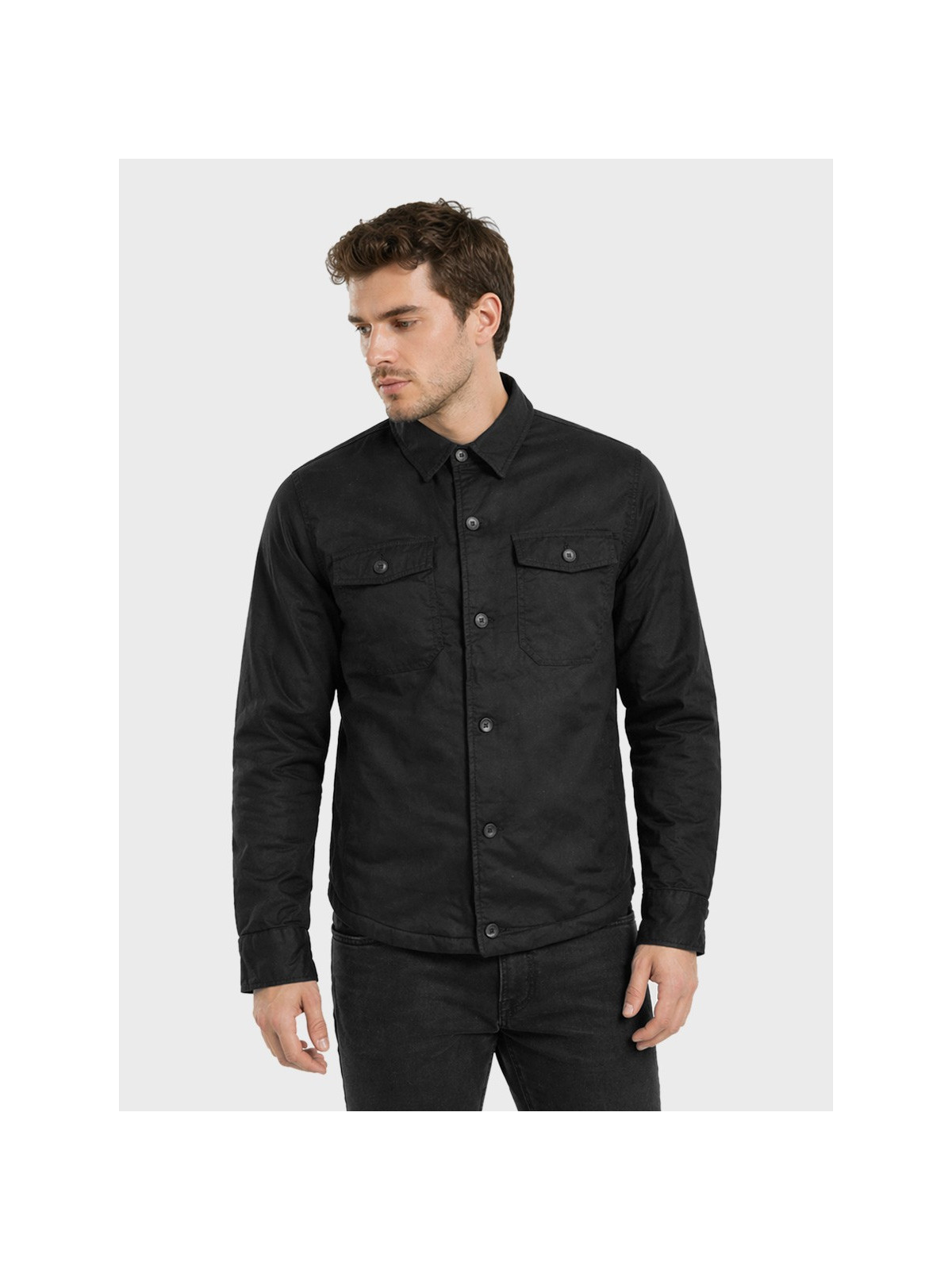 BRANDIT Kurtka przejściowa wiosenna Lumber Jacket czarna XXL