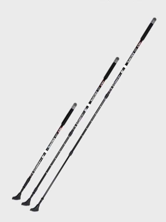 NILS CAMP KIJE DO NORDIC WALKING TREKKINGOWE REGULOWANE NW608 ALUMINIUM CZARNE