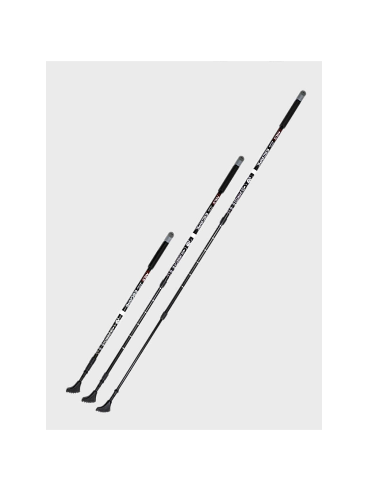 NILS CAMP KIJE DO NORDIC WALKING TREKKINGOWE REGULOWANE NW608 ALUMINIUM CZARNE