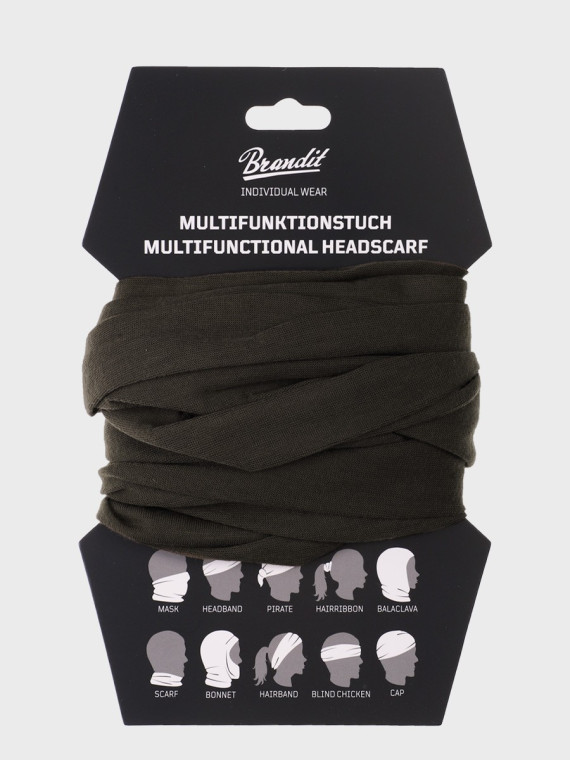 BRANDIT KOMIN WIELOFUNKCYJNY CHUSTA BANDANA OLIWKOWY
