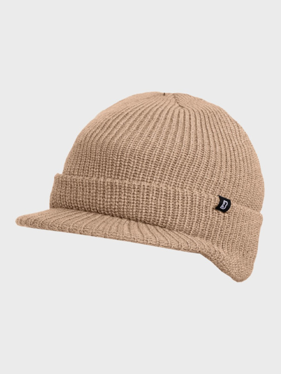 BRANDIT CZAPKA ZIMOWA Z DASZKIEM SHIELD CAP BEŻOWA
