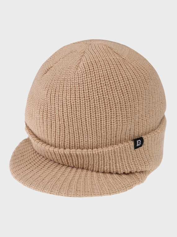 BRANDIT CZAPKA ZIMOWA Z DASZKIEM SHIELD CAP BEŻOWA