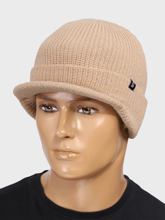 BRANDIT CZAPKA ZIMOWA Z DASZKIEM SHIELD CAP BEŻOWA