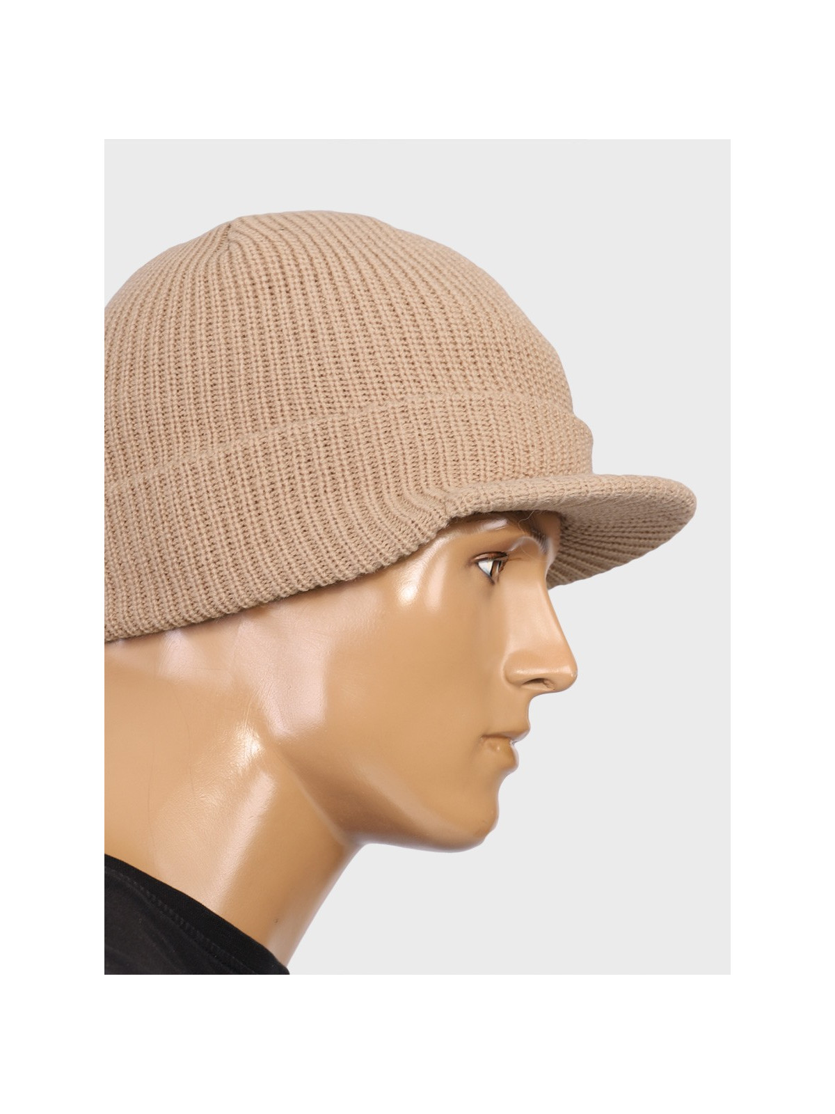BRANDIT CZAPKA ZIMOWA Z DASZKIEM SHIELD CAP BEŻOWA
