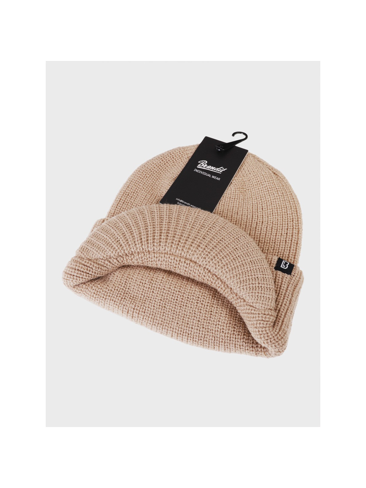 BRANDIT CZAPKA ZIMOWA Z DASZKIEM SHIELD CAP BEŻOWA