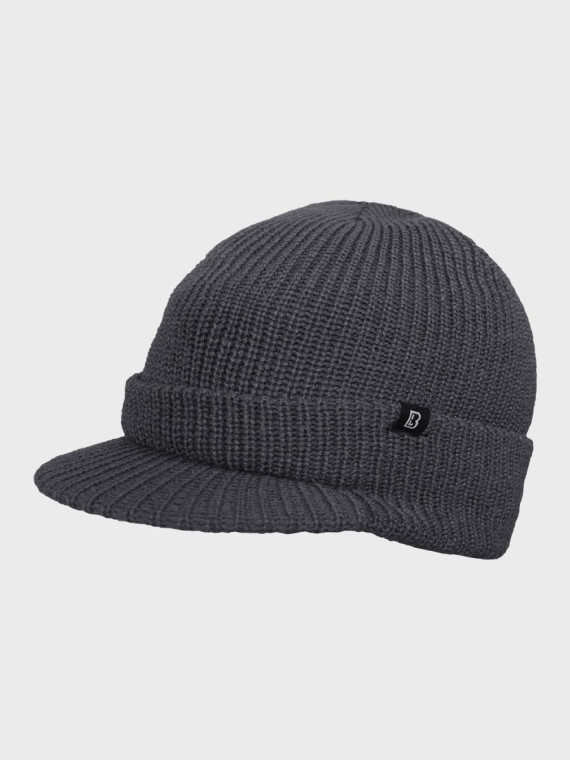BRANDIT CZAPKA ZIMOWA Z DASZKIEM SHIELD CAP ANTRACYTOWA