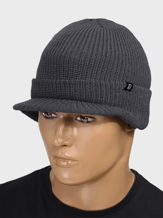 BRANDIT CZAPKA ZIMOWA Z DASZKIEM SHIELD CAP ANTRACYTOWA