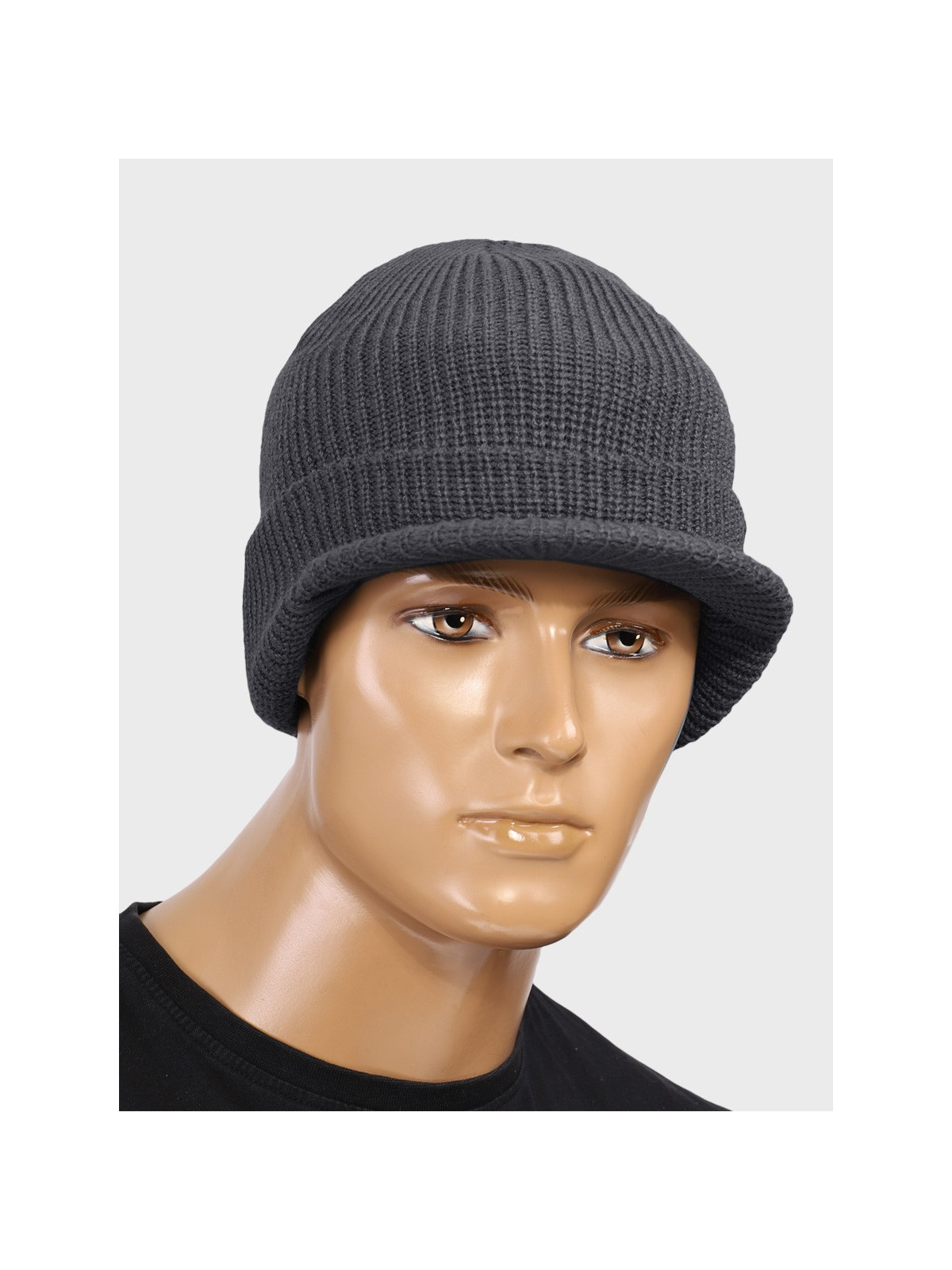 BRANDIT CZAPKA ZIMOWA Z DASZKIEM SHIELD CAP ANTRACYTOWA