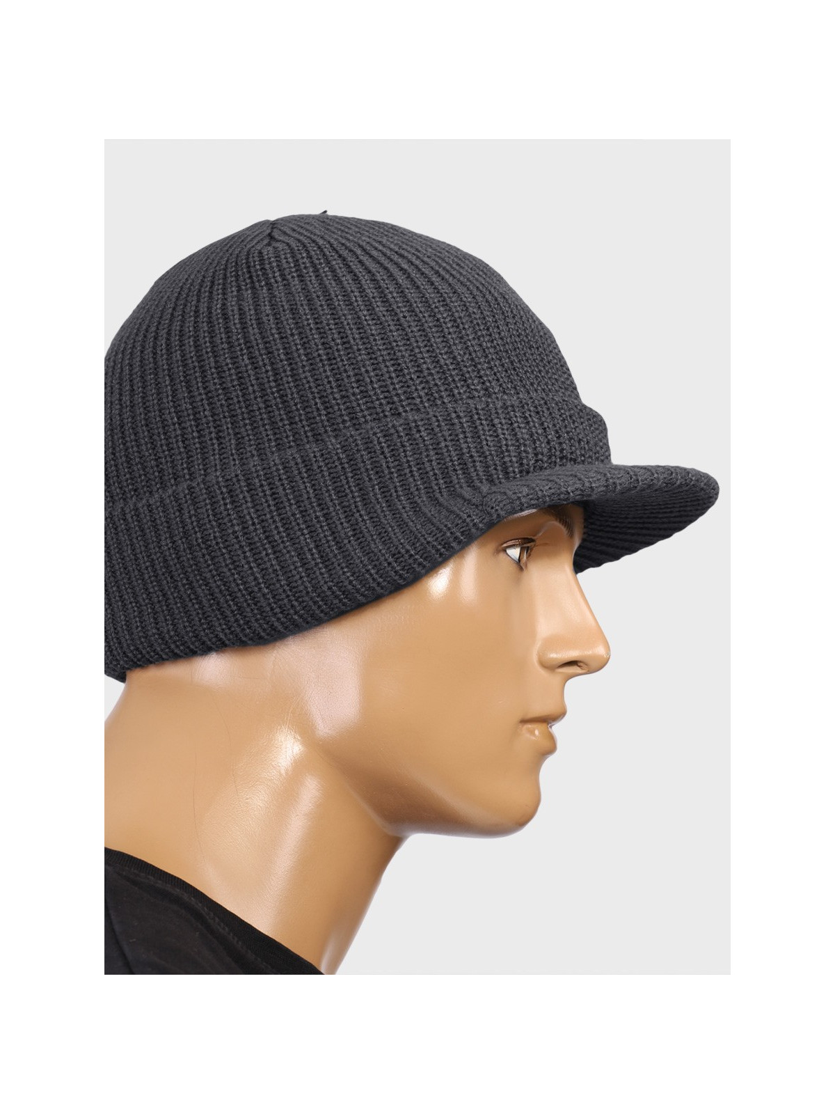 BRANDIT CZAPKA ZIMOWA Z DASZKIEM SHIELD CAP ANTRACYTOWA