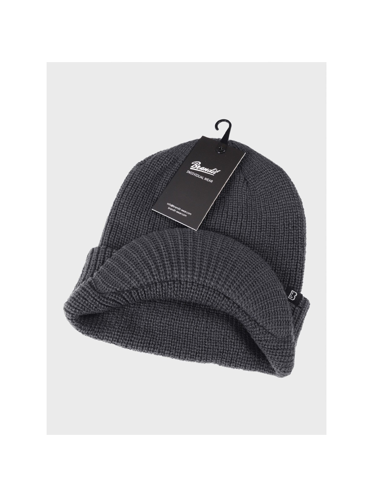 BRANDIT CZAPKA ZIMOWA Z DASZKIEM SHIELD CAP ANTRACYTOWA