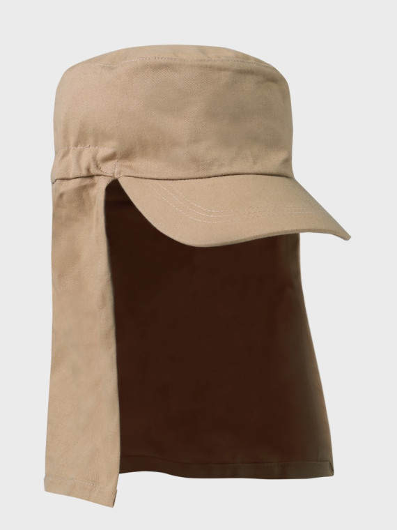 FOSTEX GARMENTS Czapka z daszkiem i nakarczkiem patrolówka z ochroną karku khaki