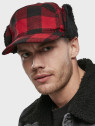 BRANDIT Czapka Zimowa Męska z Daszkiem Uszatka Lumberjack Czarna