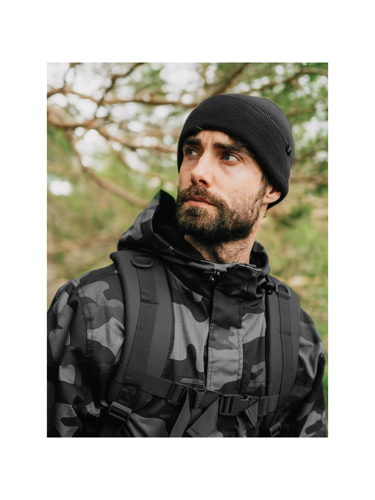 BRANDIT Czapka Zimowa Ciepła Watch Cap Czarna