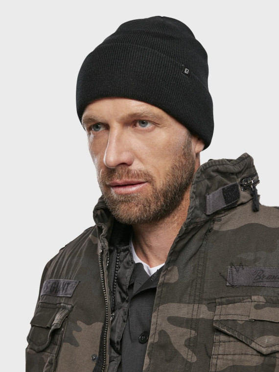 BRANDIT Czapka Zimowa Ciepła Watch Cap Czarna