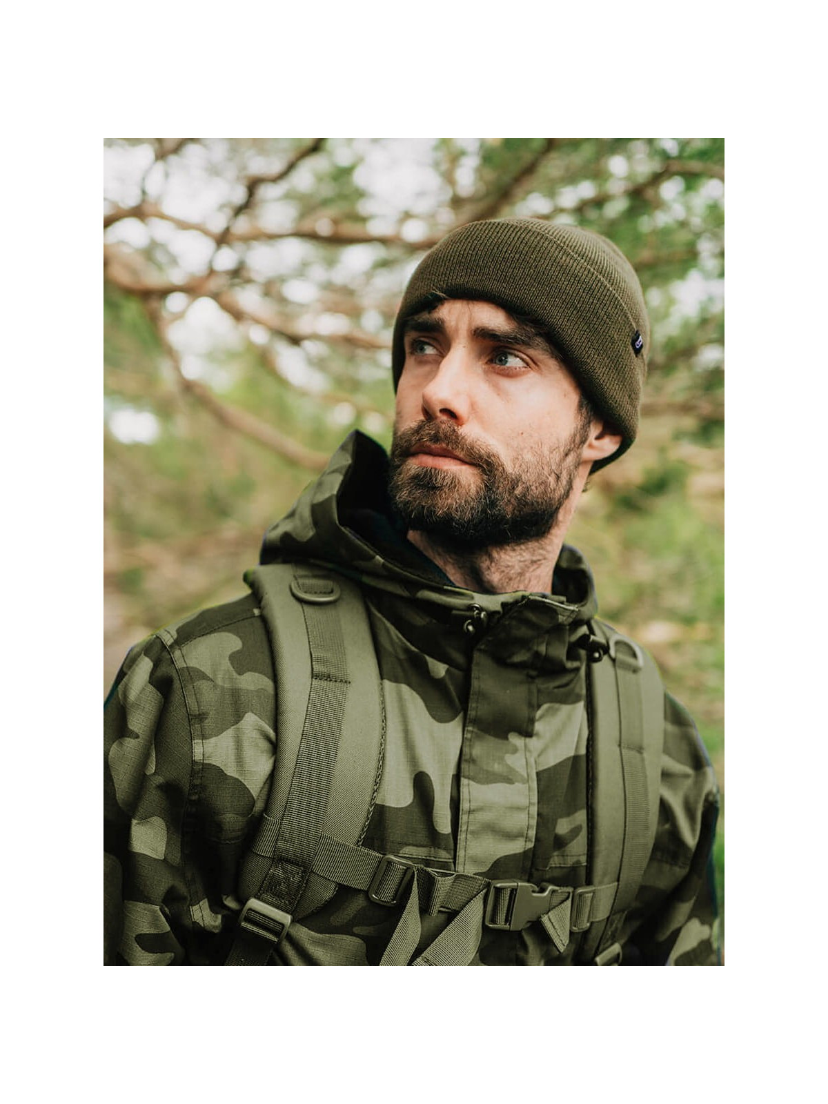 BRANDIT Czapka Zimowa Ciepła Watch Cap Oliwkowa