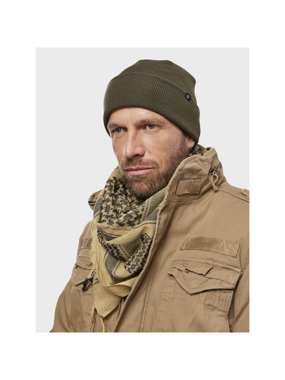 BRANDIT Czapka Zimowa Ciepła Watch Cap Oliwkowa
