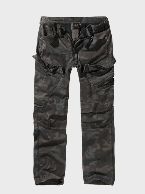 BRANDIT Spodnie męskie bojówki BRANDIT Adven Slim Fit dark camo L