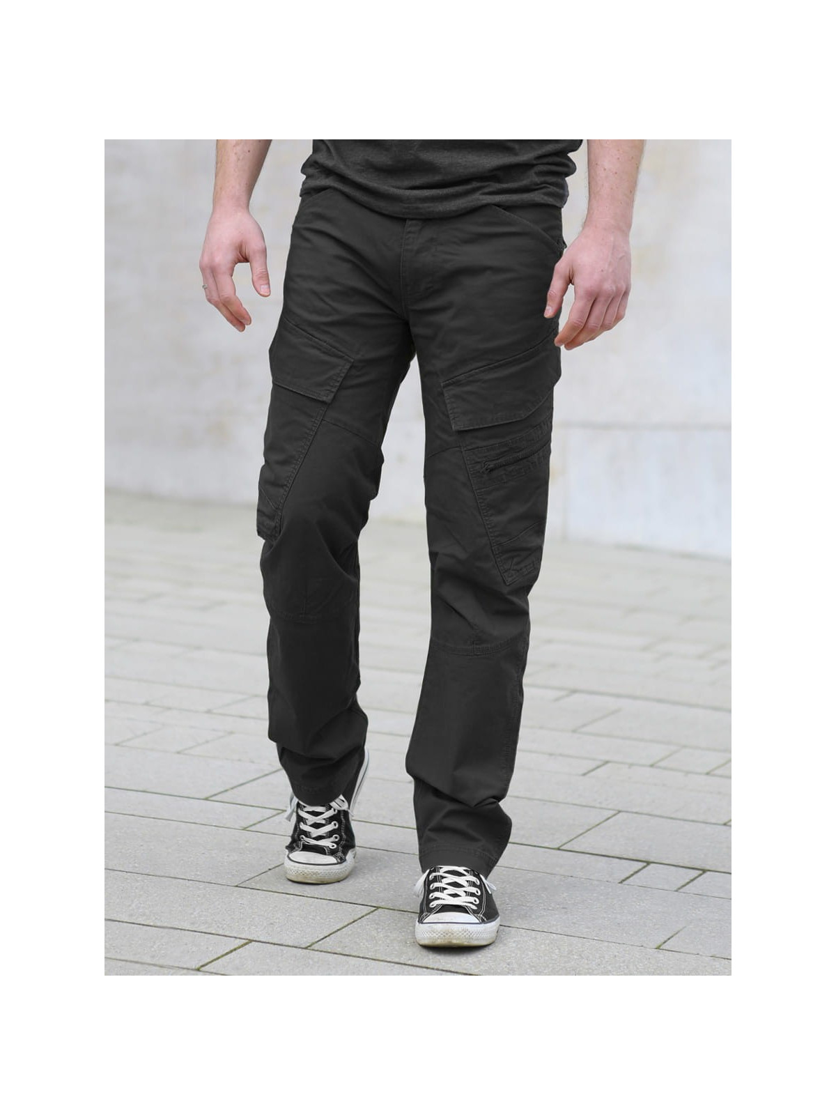BRANDIT Spodnie męskie bojówki BRANDIT Adven Slim Fit czarne L