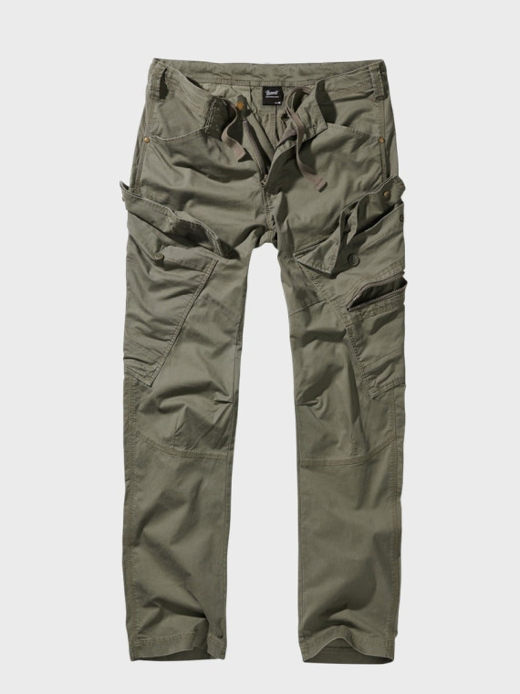 BRANDIT Spodnie męskie bojówki BRANDIT Adven Slim Fit oliwkowe L