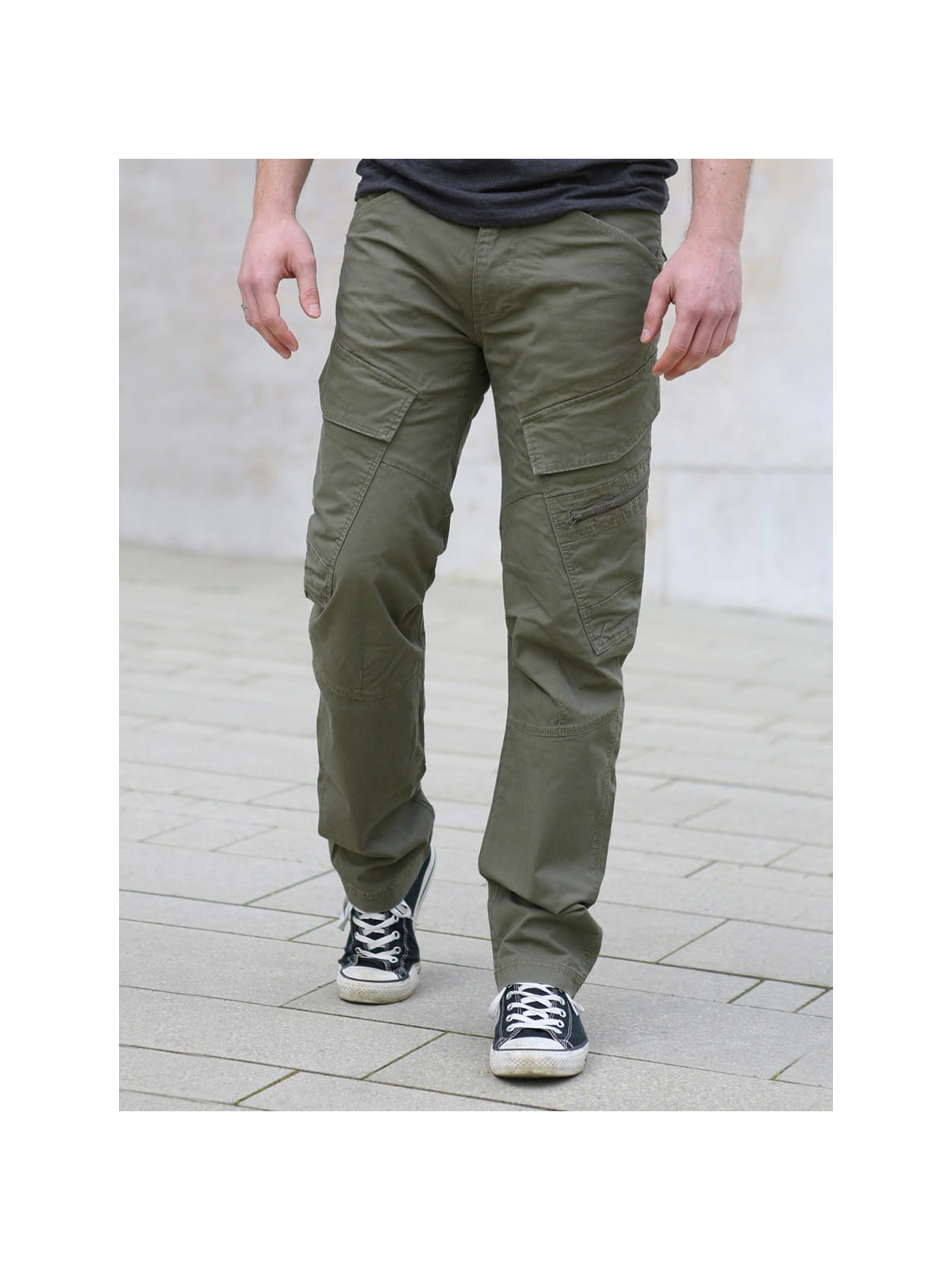 BRANDIT Spodnie męskie bojówki BRANDIT Adven Slim Fit oliwkowe L