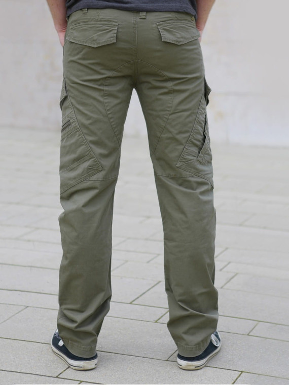 BRANDIT Spodnie męskie bojówki BRANDIT Adven Slim Fit oliwkowe L