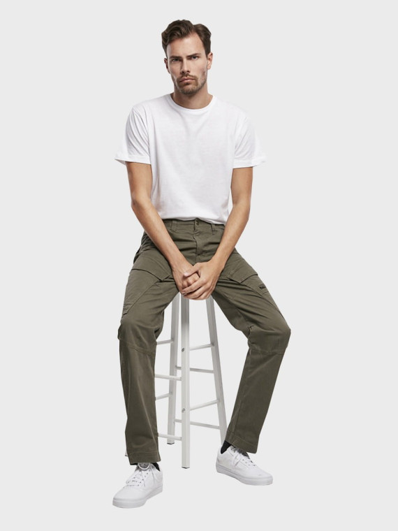 BRANDIT Spodnie męskie bojówki BRANDIT Adven Slim Fit oliwkowe L