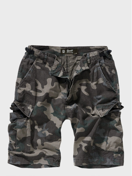 BRANDIT KRÓTKIE SPODNIE BOJÓWKI BDU RIP STOP DARK CAMO XXL