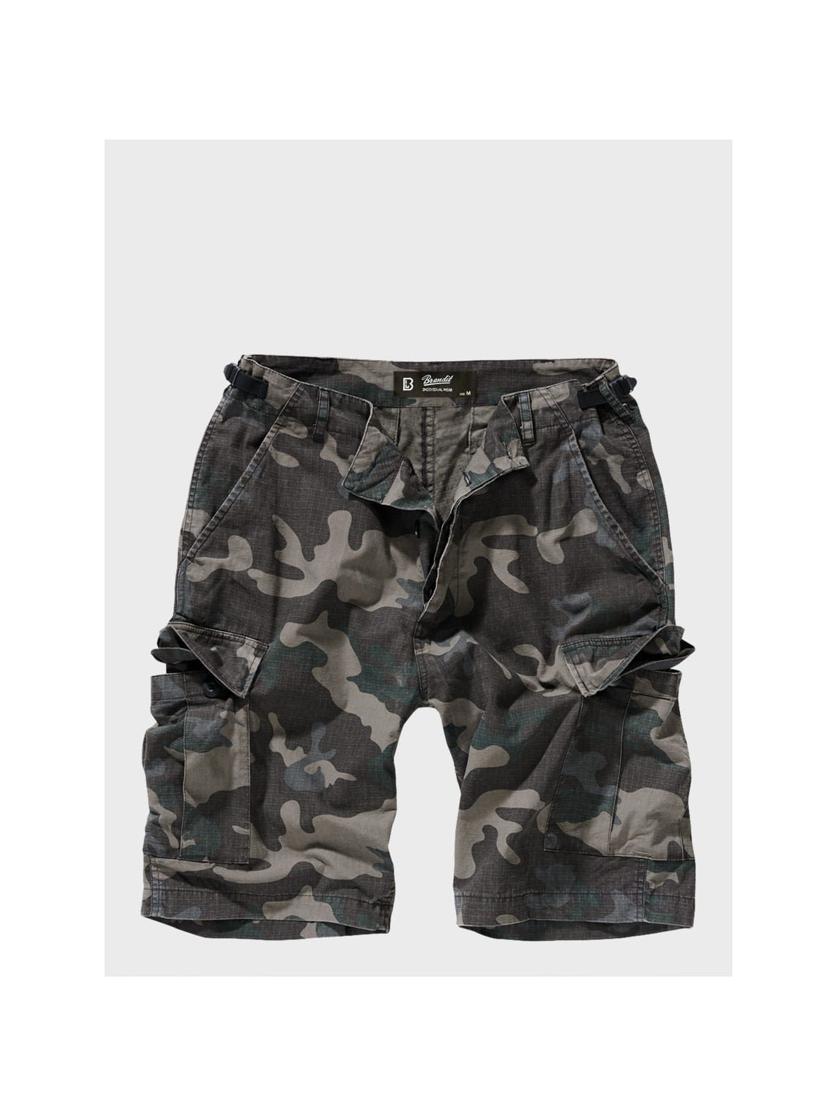 BRANDIT KRÓTKIE SPODNIE BOJÓWKI BDU RIP STOP DARK CAMO XXL