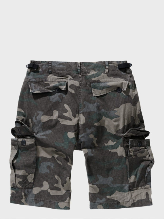 BRANDIT KRÓTKIE SPODNIE BOJÓWKI BDU RIP STOP DARK CAMO XXL