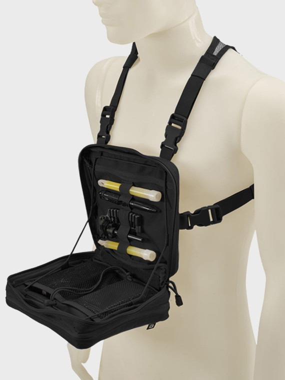 BRANDIT Kamizelka taktyczna wojskowa US Cooper Chest Pack Czarna