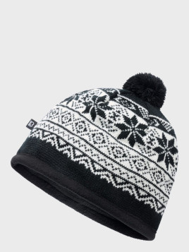 BRANDIT CZAPKA ZIMOWA Z POMPONEM UNISEX SNOW CAP CZARNA