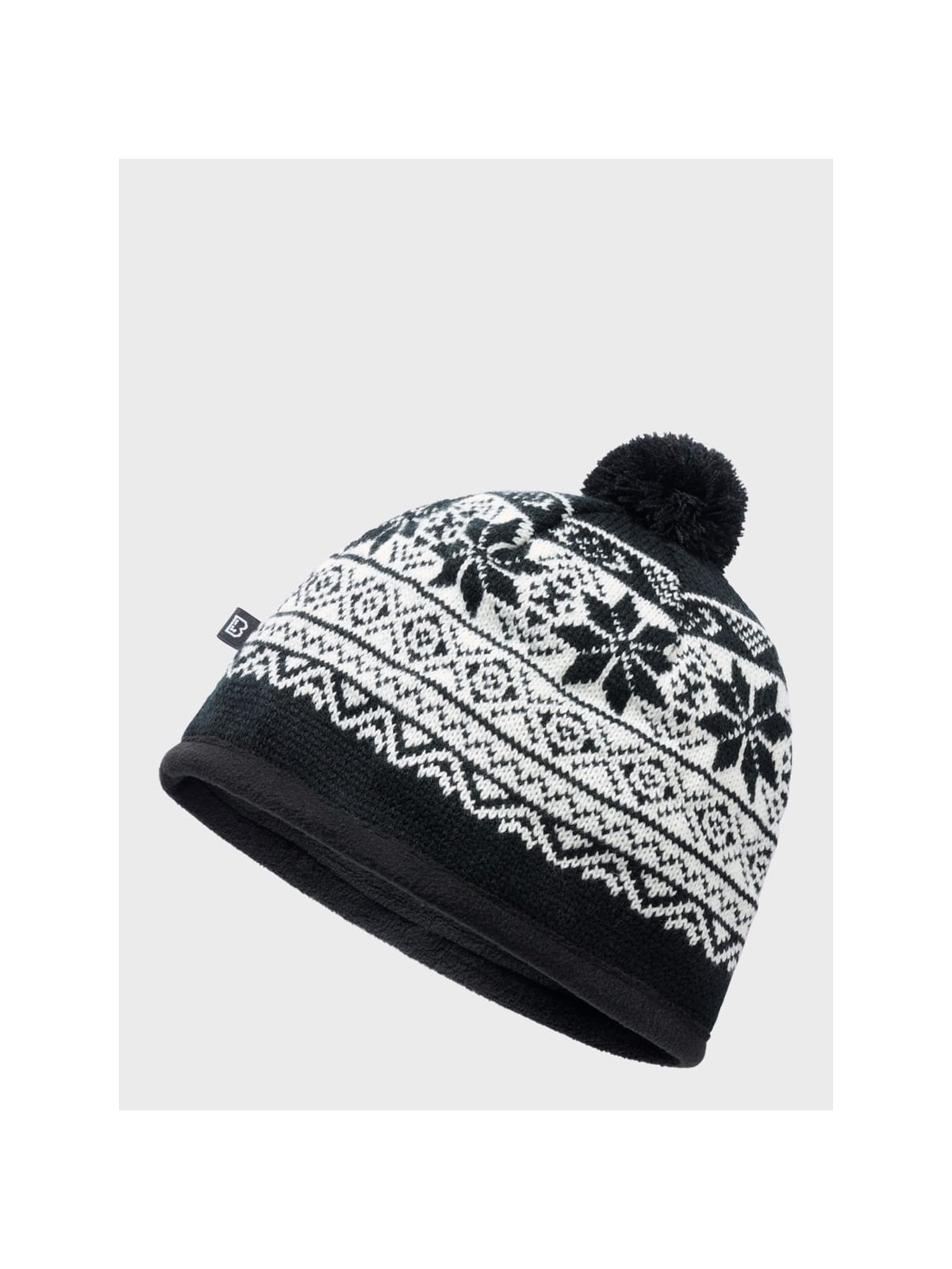 BRANDIT CZAPKA ZIMOWA Z POMPONEM UNISEX SNOW CAP CZARNA
