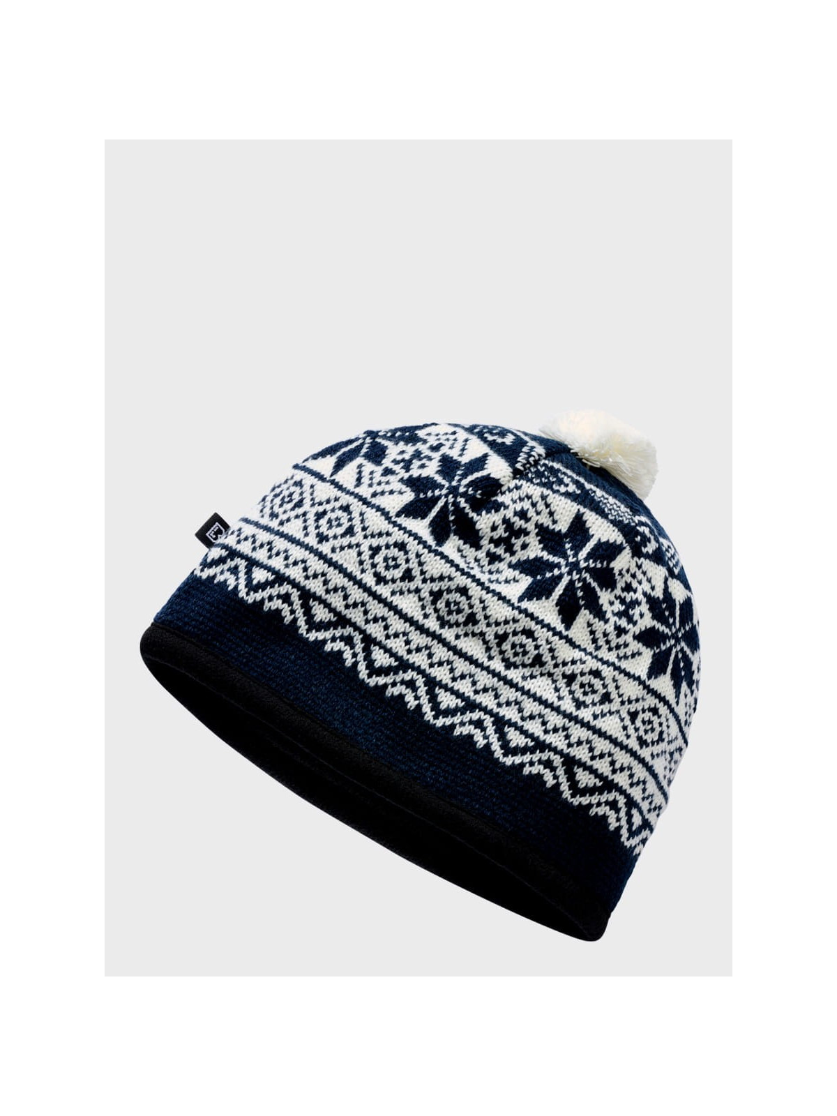 BRANDIT CZAPKA ZIMOWA Z POMPONEM UNISEX SNOW CAP GRANATOWA