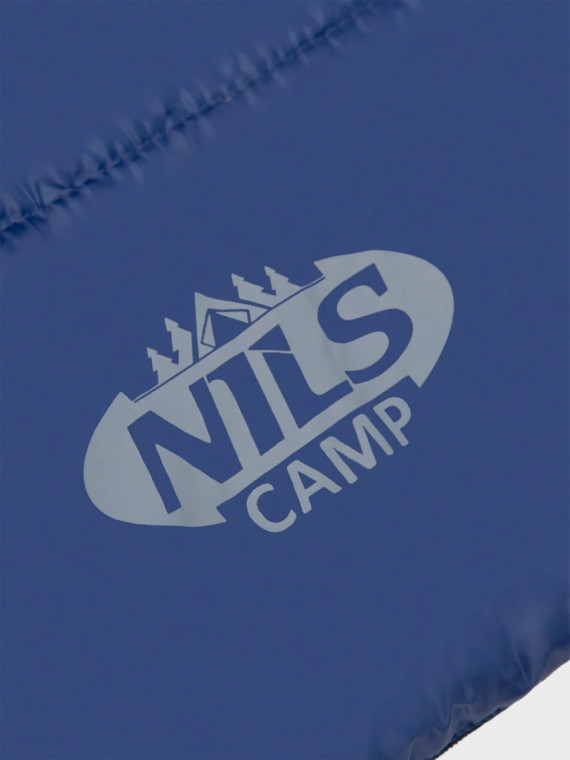 NILS CAMP Śpiwór turystyczny kołdra NC2002 190x75cm 5-15°C granatowo-szary