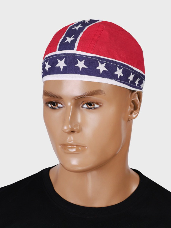 FOSTEX GARMENTS Chusta bandana bandama czapka Headwrap Blue Stripe Red Flag 