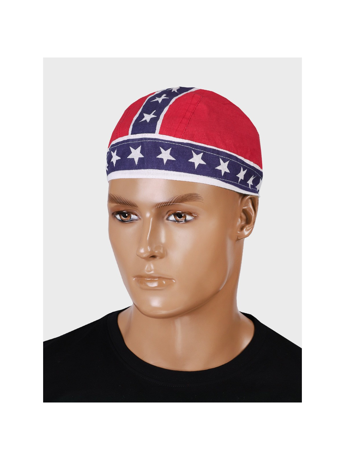 FOSTEX GARMENTS Chusta bandana bandama czapka Headwrap Blue Stripe Red Flag 