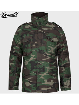 BRANDIT KURTKA WOJSKOWA M65 STANDARD 2W1 WOODLAND 3XL