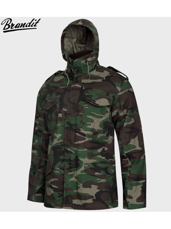 BRANDIT KURTKA WOJSKOWA M65 STANDARD 2W1 WOODLAND 3XL