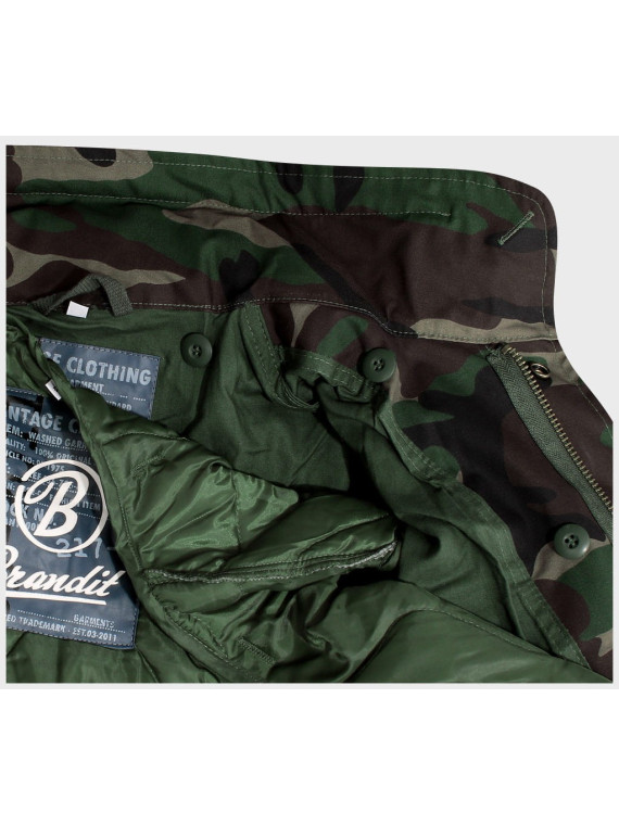 BRANDIT KURTKA WOJSKOWA M65 STANDARD 2W1 WOODLAND 3XL