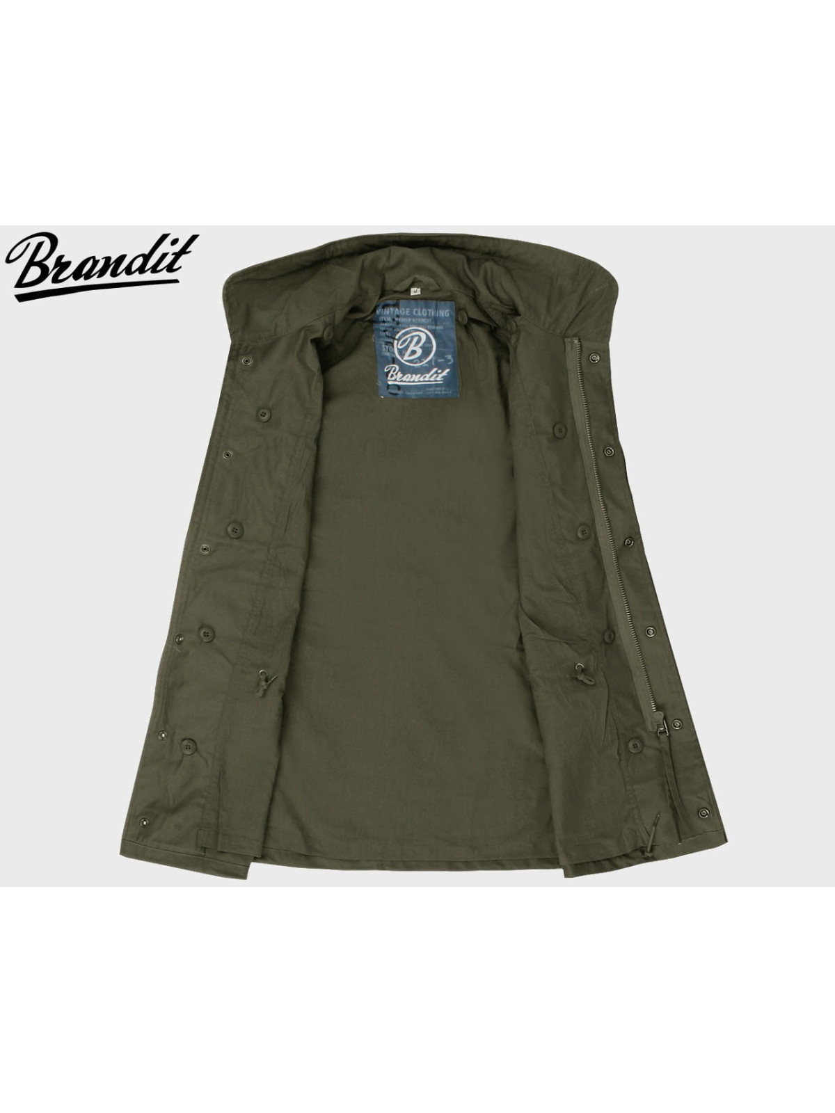 BRANDIT KURTKA WOJSKOWA M65 STANDARD 2W1 OLIWKOWA 3XL