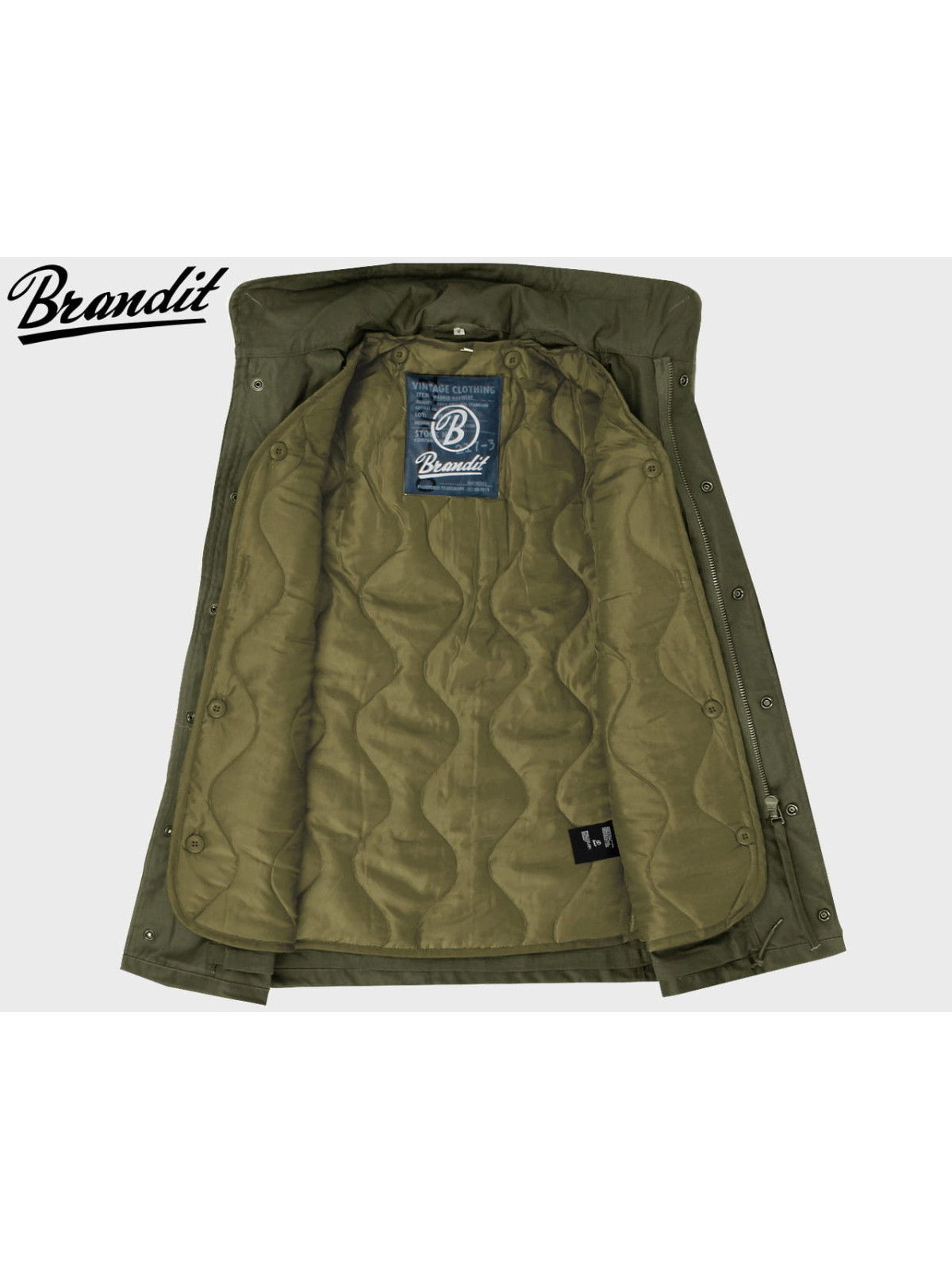 BRANDIT KURTKA WOJSKOWA M65 STANDARD 2W1 OLIWKOWA 3XL