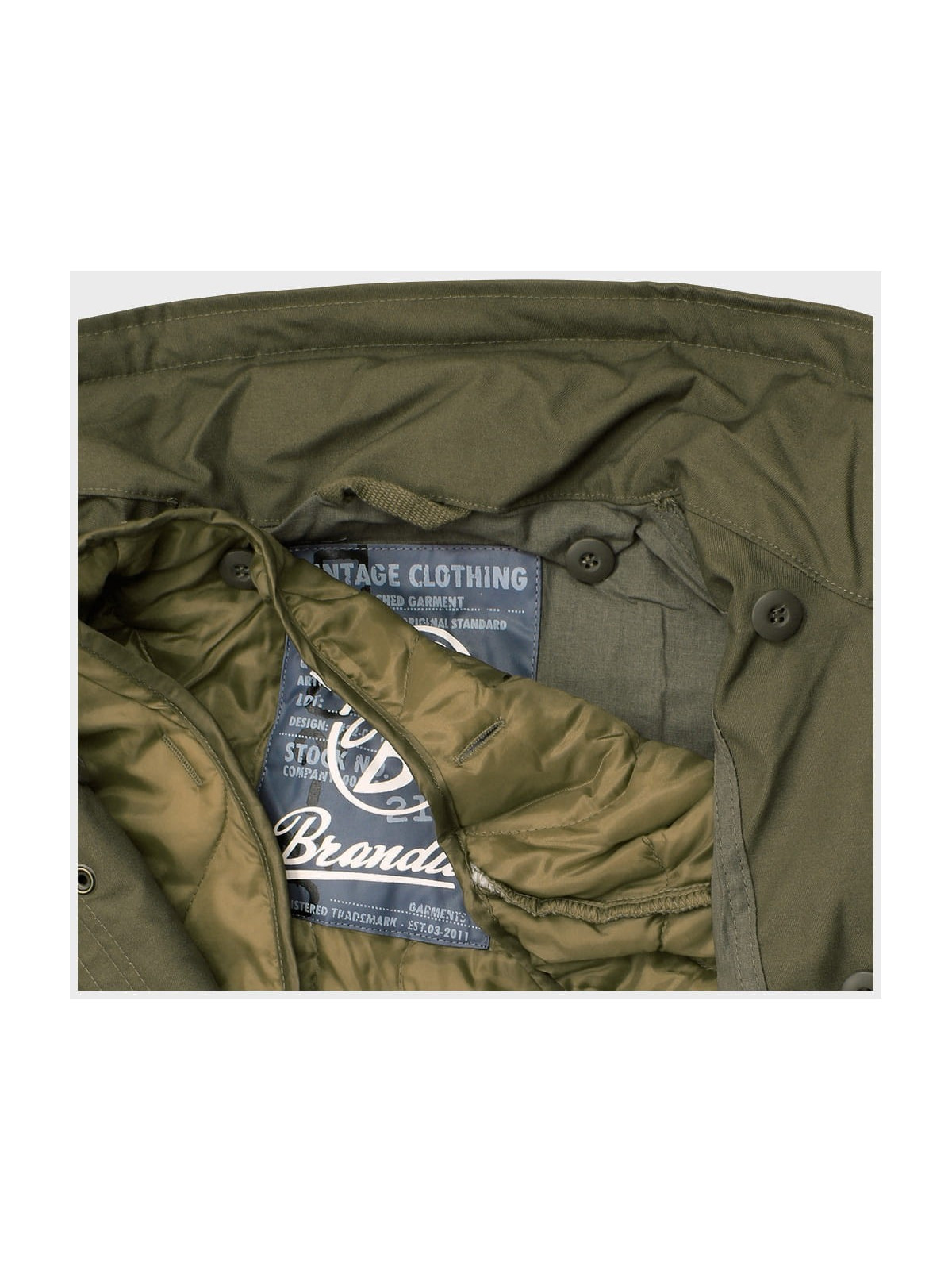 BRANDIT KURTKA WOJSKOWA M65 STANDARD 2W1 OLIWKOWA 3XL