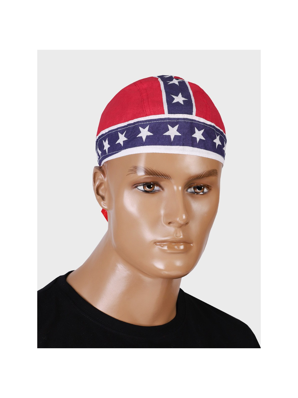 FOSTEX GARMENTS Chusta bandana bandama czapka Headwrap Blue Stripe Red Flag 