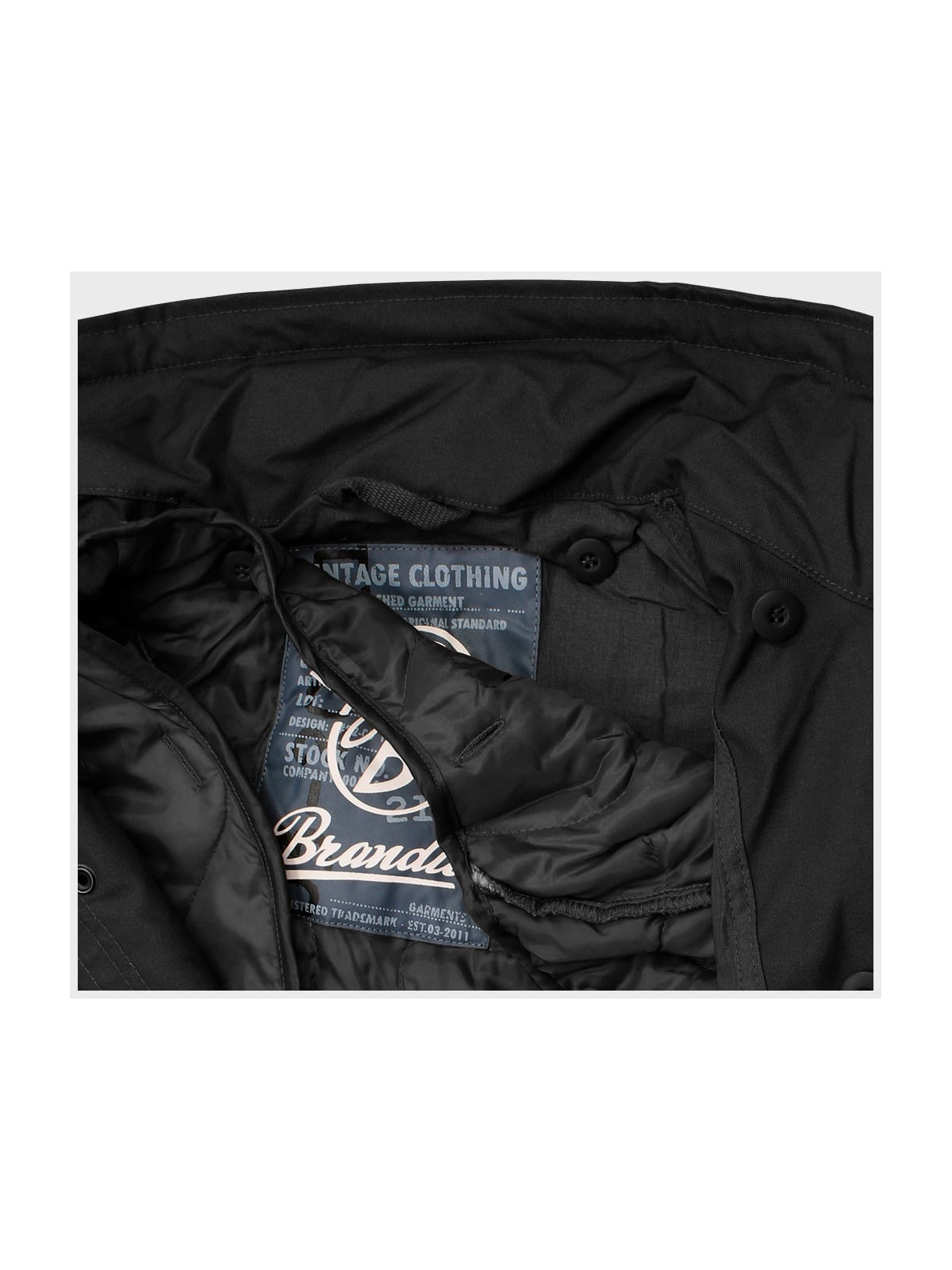 BRANDIT KURTKA WOJSKOWA M65 STANDARD 2W1 CZARNA 3XL