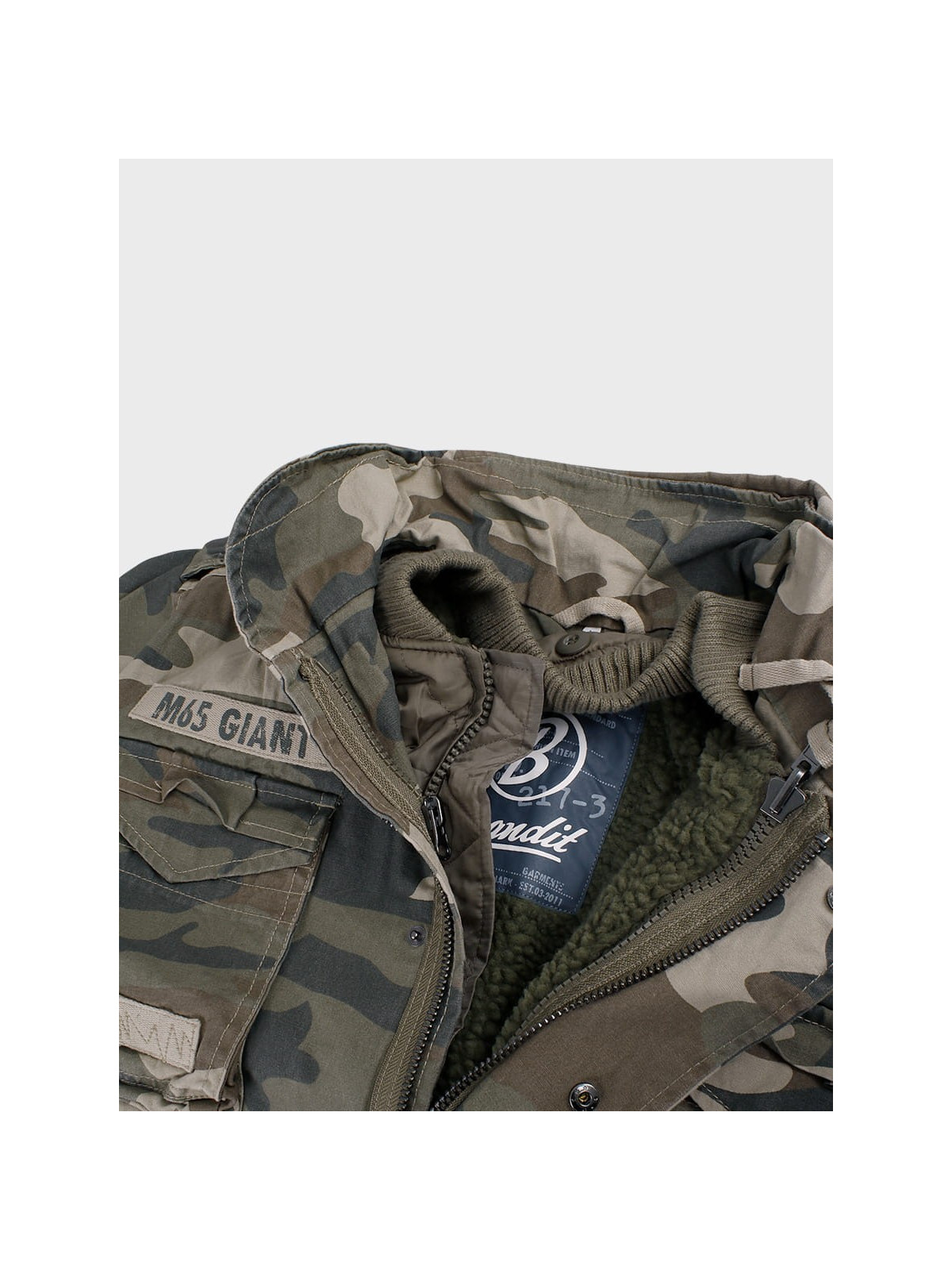 BRANDIT KURTKA WOJSKOWA M65 GIANT WOODLAND 5XL