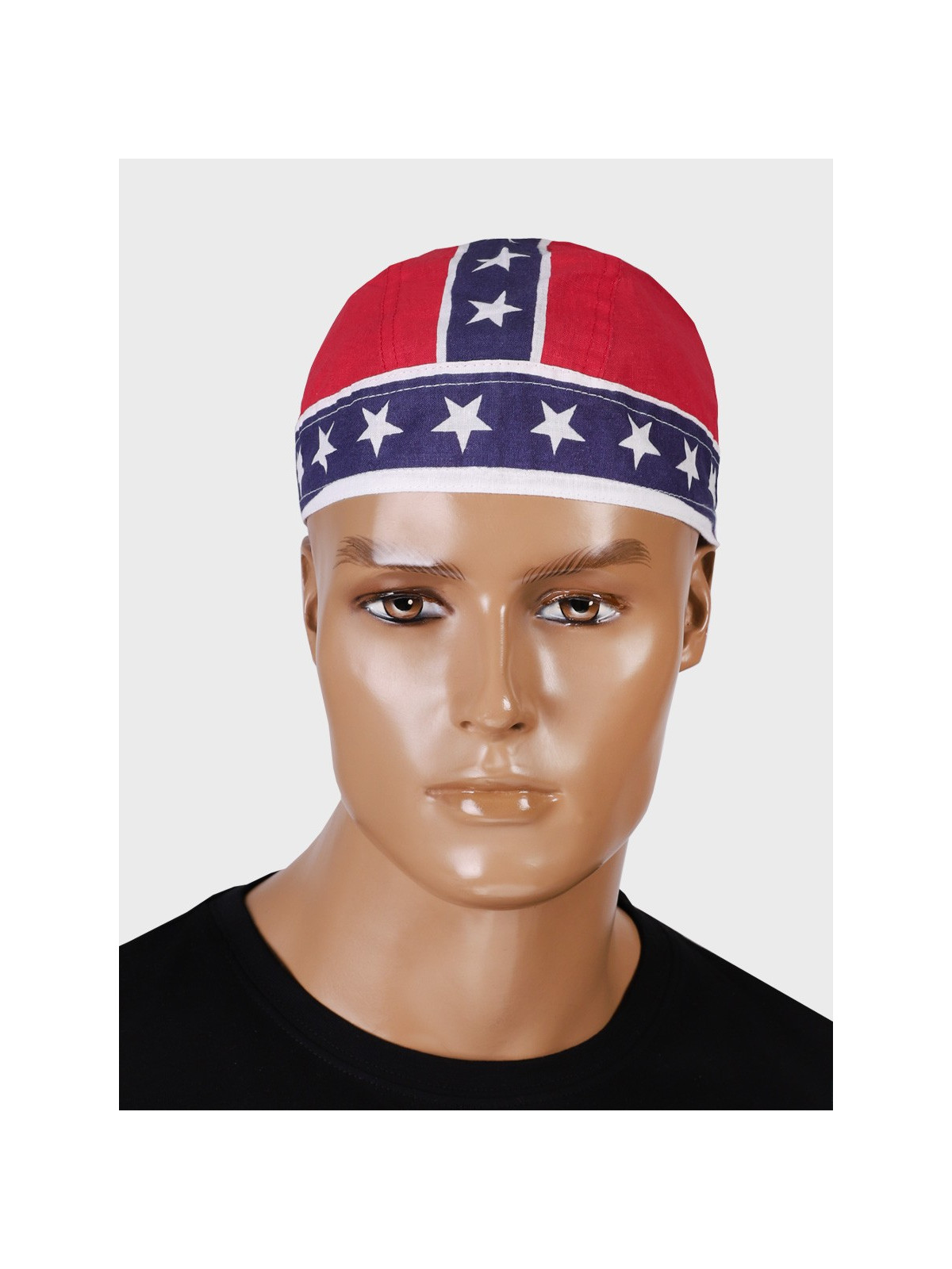 FOSTEX GARMENTS Chusta bandana bandama czapka Headwrap Blue Stripe Red Flag 