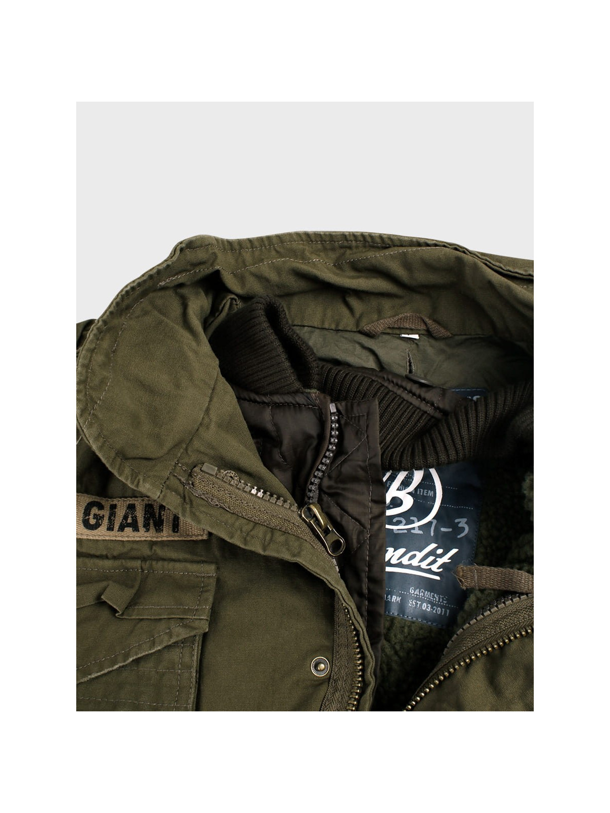 BRANDIT KURTKA WOJSKOWA M65 GIANT OLIWKOWA 3XL