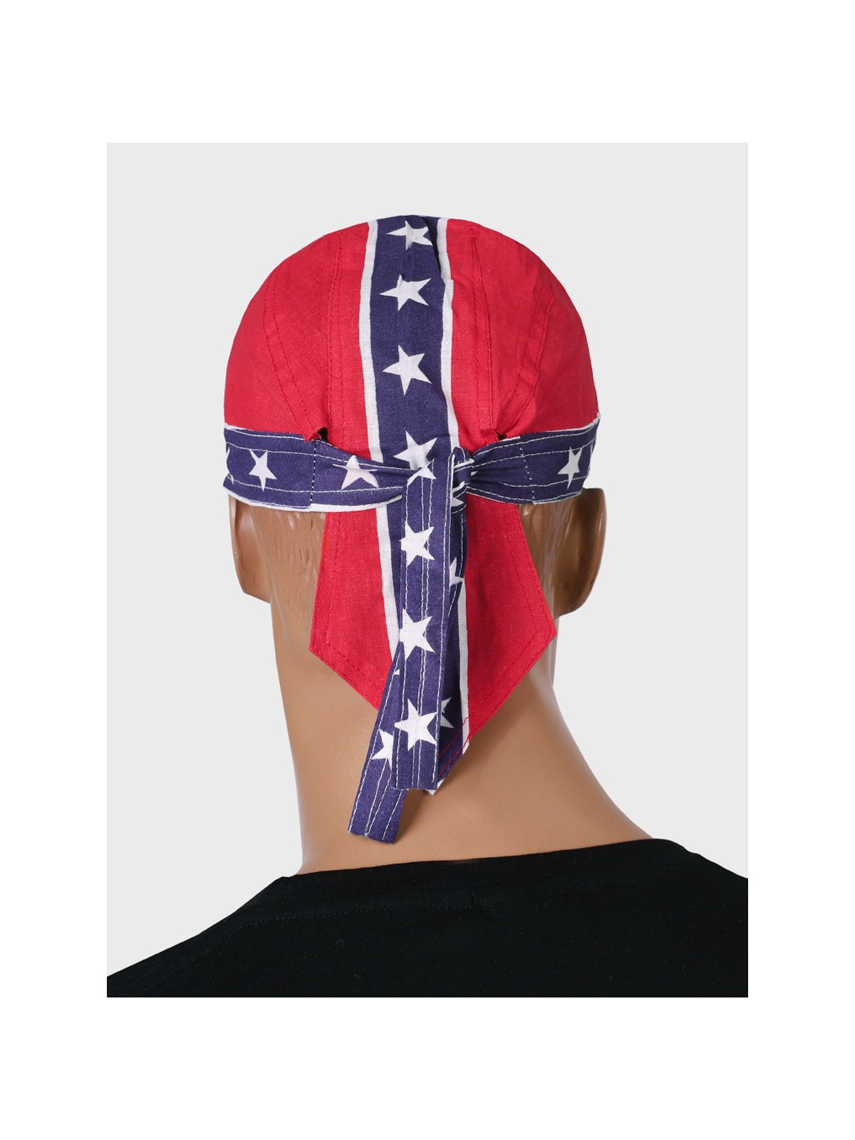 FOSTEX GARMENTS Chusta bandana bandama czapka Headwrap Blue Stripe Red Flag 