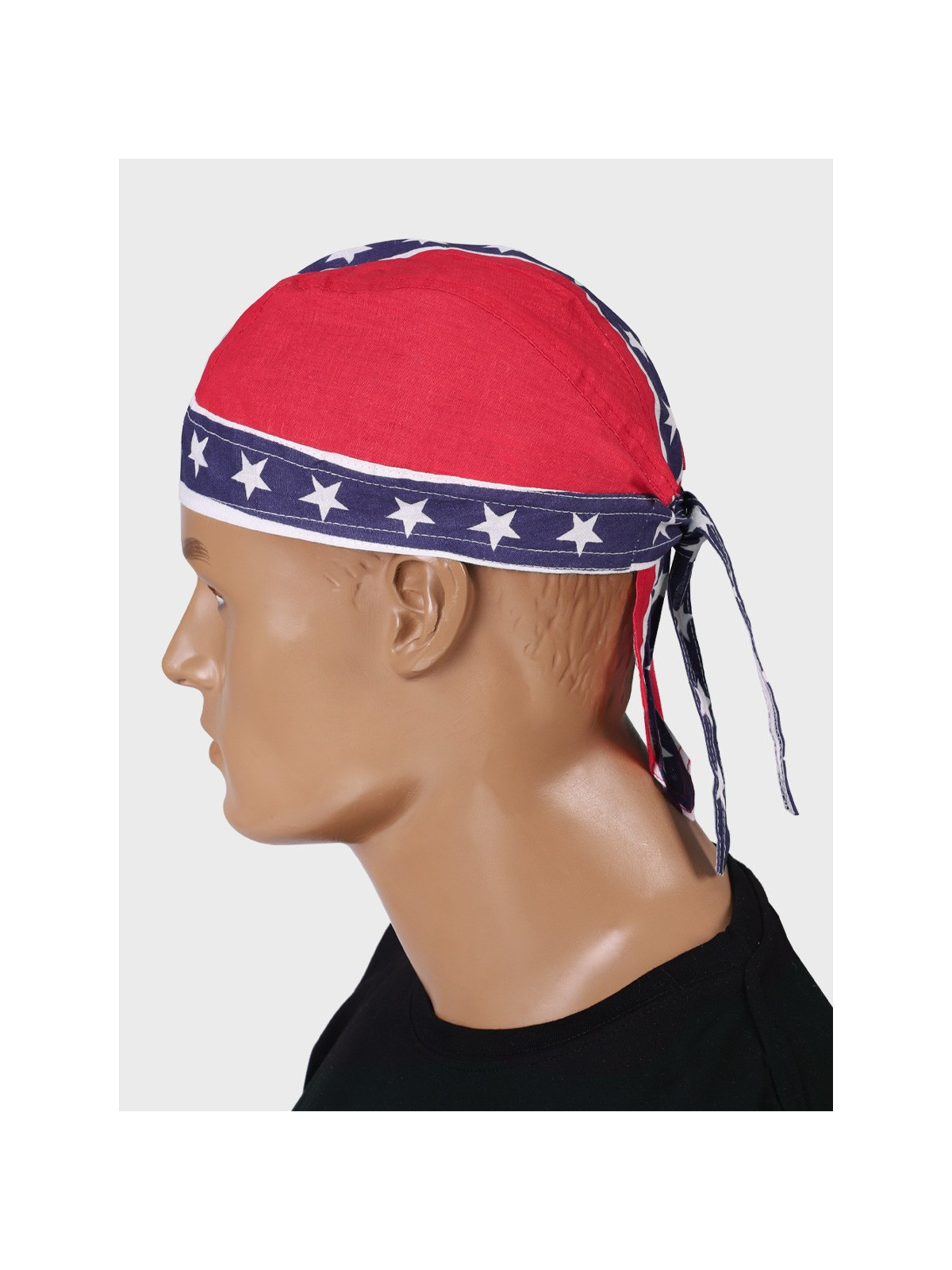 FOSTEX GARMENTS Chusta bandana bandama czapka Headwrap Blue Stripe Red Flag 